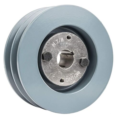 2BK52H Cast Iron 5" Dual Groove Pulley 2 Belt B Section 5L with 7/8" Sheave Bushing in Kuwait