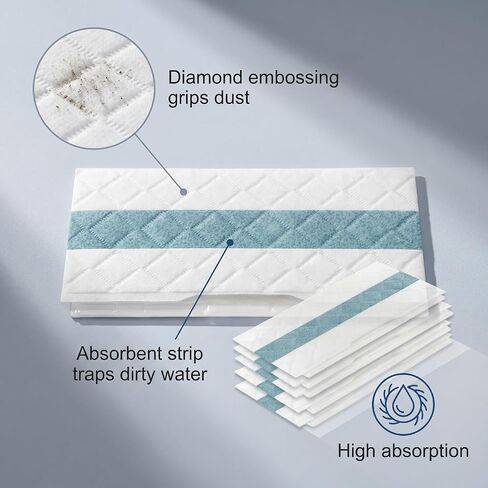 Disposable Replacement Pads for Shark Vacmop Pro,10-Pack Refills Compatible with VM252, VM200, VM250, VM251, VM190, VM200C, VM252C, QM250, VC205 for All Hard Floors in Saudi Arabia
