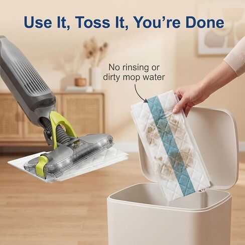 Disposable Replacement Pads for Shark Vacmop Pro,10-Pack Refills Compatible with VM252, VM200, VM250, VM251, VM190, VM200C, VM252C, QM250, VC205 for All Hard Floors in Saudi Arabia