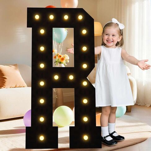 4FT Light Up Numbers,Black Giant Marquee Number Big Mosaic Number 3,Pre-Cut Foam Board Set Can Be Used for Birthdays,Weddings,Baby Anniversaries in Saudi Arabia