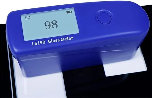 مقياس لمعان رقمي 0-200G، جهاز قياس لمعان أسطح الطلاء المحمول 60 درجة، نطاق القياس: 0-200GU، الدقة: 1GU، مقياس لمعان LCD رقمي بزاوية واحدة in Kuwait
