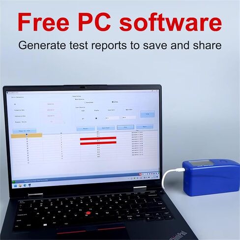 مقياس لمعان رقمي 0-200G، جهاز قياس لمعان أسطح الطلاء المحمول 60 درجة، نطاق القياس: 0-200GU، الدقة: 1GU، مقياس لمعان LCD رقمي بزاوية واحدة in Kuwait