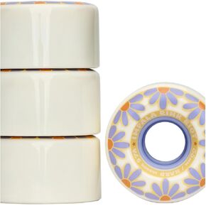 IMPALA Quad Rink Riot Roller Skate Wheels, 58mm, Off White, 4-Pack in Saudi Arabia