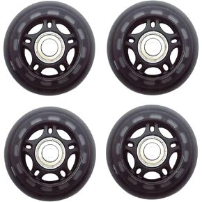 4 Pieces Inline Skate Wheels, 70mm Beginner Roller Blades Replacement Wheel with Pre-Installed Bearings (Blue-4PCS) in Kuwait