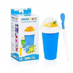 Slushy Maker Cup | Frozen Magic Squeeze, DIY Slushy Cup, Lightweight, Perfect for Summer Cooling, Birthday Parties in Saudi Arabia