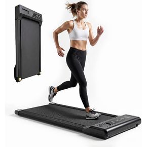 Under Desk Walking Pad Treadmill - 265 lbs Large Capacity - Spacious Running Belt Shock Absorption - Portable Compact Treadmill in Kuwait