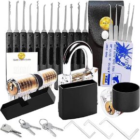 Waterproof Laminated Wide Long Shackle Keyed Alike Padlocks Set, Heavy Duty Pick 1-9/16" Steel Anti-Rust Locks, Multi-Purpose Picking Outdoor Security Lock Kit for Gate, Toolbox, Fence, Storage in Kuwait