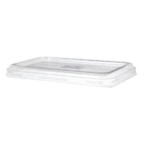 Eco-Products Recycled Rectangular To Go Container Flat Lids, Case of 400, Fits 24-32oz Take Out Boxes, 100% Recycled PET From Plastic Bottles, Clear For Visibility in Saudi Arabia