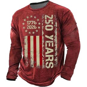 250th Anniversary USA Shirt 250 Years American Flag Anniversary USA 250th Birthday Shirts Long Sleeve Patriotic Tops in Kuwait