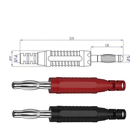 4 مللي متر قابس الموز لحام DIY بها بنفسك الموز سدادة للموصلات محولات لمتعدد موصلات اختبار تحقيقات 10 قطعة in Kuwait