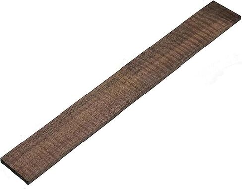 Fretboard Blank Unfinished Wood Fingerboard for Guitar Luthier Making, Ebony, Wenge, Rosewood, Padauk, Maple, Cocobolo Raw Wood Material for Custom Guitar Fingerboard Replacement (Peltogyne 520) in Kuwait