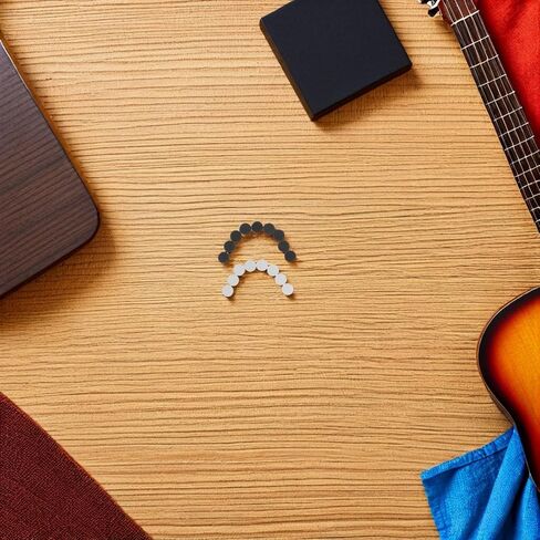 DECHOUS 200pcs Guitar Fretboard Side Dot Markers 6x2.5mm Acrylic Inlay Dots in White and Black for Guitar Fingerboard Luthier Repair Easy Installation and Sturdy Design in Kuwait