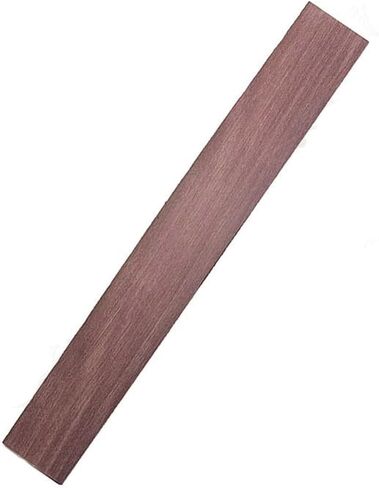 Fretboard Blank Unfinished Wood Fingerboard for Guitar Luthier Making, Ebony, Wenge, Rosewood, Padauk, Maple, Cocobolo Raw Wood Material for Custom Guitar Fingerboard Replacement (Peltogyne 520) in Kuwait