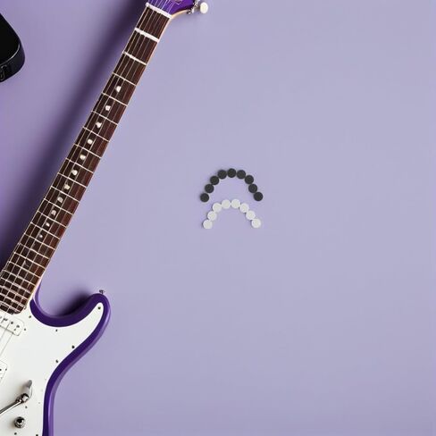 SHOWERORO Guitar Fingerboard Inlay Dots for Luthier Repair and Easy Installation 200pcs 6x2.5mm White and Black Side Dot Markers for Enhanced Playing Accuracy and Guitar Maintenance in Kuwait