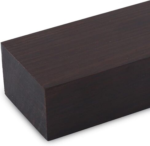 Bewinner 4Pcs Ebony Lumber Block Wood Timber Handle Plate for Instruments DIY Tools, 12x4x2.5cm Solid Ebony Wood for Music Instruments & Craft in Kuwait