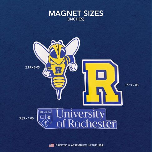 Desert Cactus University of Rochester Acrylic Magnet 3 Pack UR Yellowjackets Decorative Design Officially Licensed (Magnet Set A) in Kuwait
