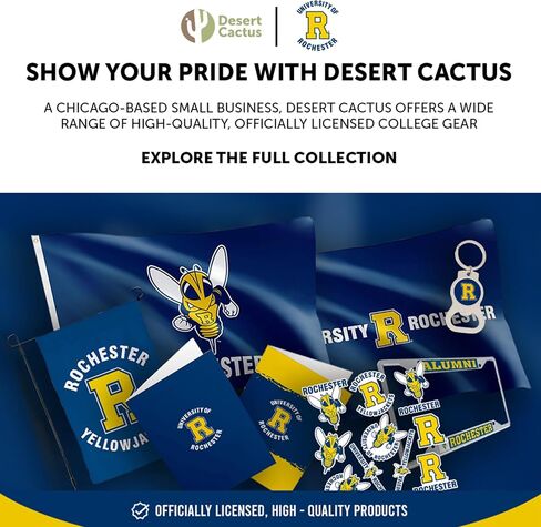 Desert Cactus University of Rochester Acrylic Magnet 3 Pack UR Yellowjackets Decorative Design Officially Licensed (Magnet Set A) in Kuwait