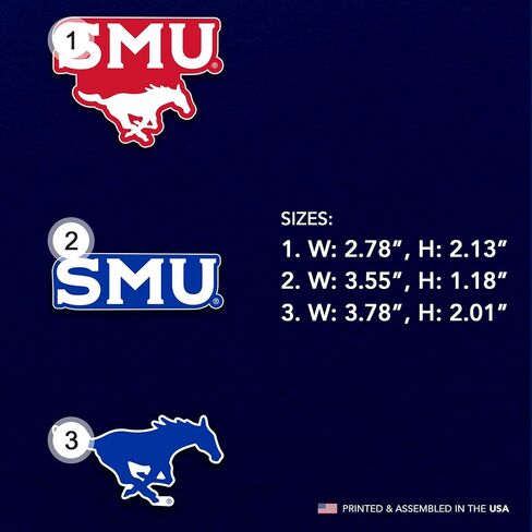 Desert Cactus Southern Methodist University Acrylic Magnet 3 Pack SMU Mustangs Decorative Design Officially Licensed (Magnet Set A) in Kuwait