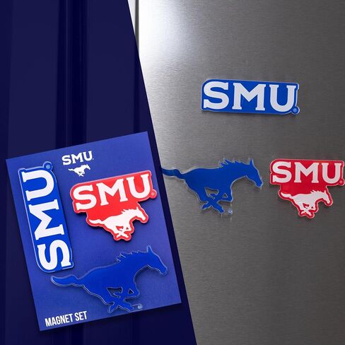 Desert Cactus Southern Methodist University Acrylic Magnet 3 Pack SMU Mustangs Decorative Design Officially Licensed (Magnet Set A) in Kuwait