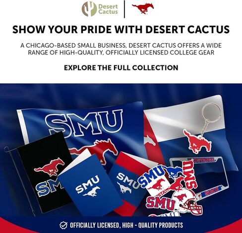 Desert Cactus Southern Methodist University Acrylic Magnet 3 Pack SMU Mustangs Decorative Design Officially Licensed (Magnet Set A) in Kuwait