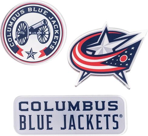 ديزرت كاكتوس كولومبوس بلو سترات أكريليك مغناطيس 3 عبوات NHL National Hockey League تصميم ديكور مرخص رسميًا (مجموعة مغناطيس أكريليك A) in Kuwait