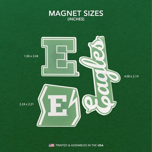 Desert Cactus Eastern Michigan University Acrylic Magnet 3 Pack EMU Eagles Decorative Design Officially Licensed (Magnet Set A) in Saudi Arabia