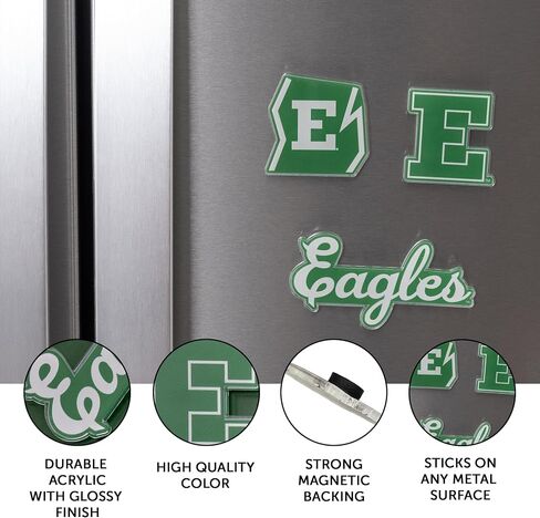 Desert Cactus Eastern Michigan University Acrylic Magnet 3 Pack EMU Eagles Decorative Design Officially Licensed (Magnet Set A) in Saudi Arabia