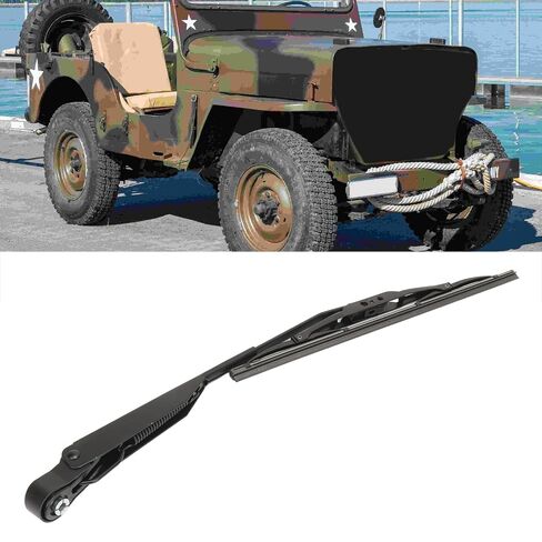 Windshield Wiper Kit, Heavy Duty Windscreen Wiper Motor with Blades, Electric Motor Windshield Wiper for Fishing Boat Caravan ATV UTV in Kuwait
