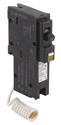 Square D Plug In Circuit Breaker, HOM, Number of Poles 1, 20 Amps, 120VAC - HOM120CAFI in Kuwait