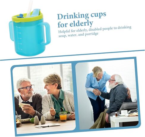 BESPORTBLE Maternity Drinking Cup with Straw Choking Sippy Cup for Disabled Patients and Elderly Graduated Practical Water Mug for Improved Dexterity and Independent Hydration in Kuwait