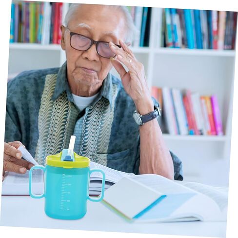 BESPORTBLE Maternity Drinking Cup with Straw Choking Sippy Cup for Disabled Patients and Elderly Graduated Practical Water Mug for Improved Dexterity and Independent Hydration in Kuwait