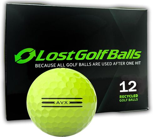LostGolfBalls Used Titleist AVX Yellow 2024 Golf Balls (12 Pack) – Mint Condition Recycled Golf Balls – Low Spin & High Visibility in Kuwait