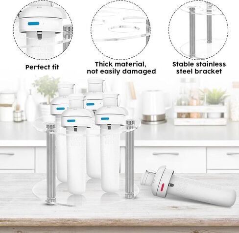 ZJchao Bottle Storage Rack Holder Stand for 7 Cartridges with Acrylic Multifunctional Wall Mount in Kuwait