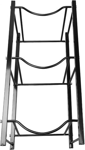 Water Bottle Jug Stand 3 Tier Water Dispenser Rack Detachable Storage Shelf Sturdy Metal Frame for Home Office Black in Kuwait