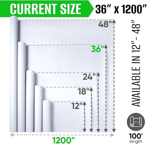36" x 100' Made in USA White Butcher Paper Roll - Food-Grade, Breathable Butcher Paper - Perfect for BBQ, Smoking Meat, Wrapping Brisket & Protecting the Bark in Kuwait