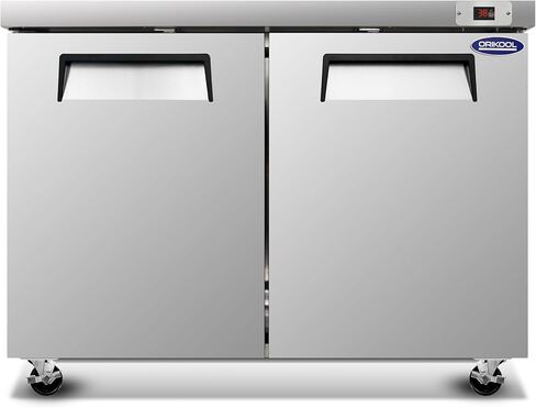 48" W Commercial Refrigerators for Restaurant Bar Shops, Undercounter Refrigerators with 14.1 Cu. Ft Capacity, Auto Defrost, Stainless Steel, Digital Temp Control, Low Noise in Kuwait
