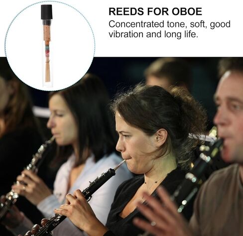 Healeved C-tone Small Oboe Reed Copper Instrument Reed for Students Compact Oboe Accessory Suitable for Wind Instruments Random Color in Kuwait