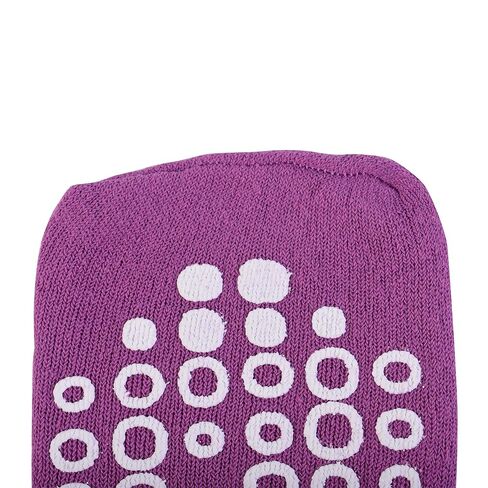نعال سلامة المرضى Cardinal Health 68125-PUR Terry in Double Tread، أرجواني، مقاس 3X-Large، علبة مكونة من 48 زوجًا in Kuwait
