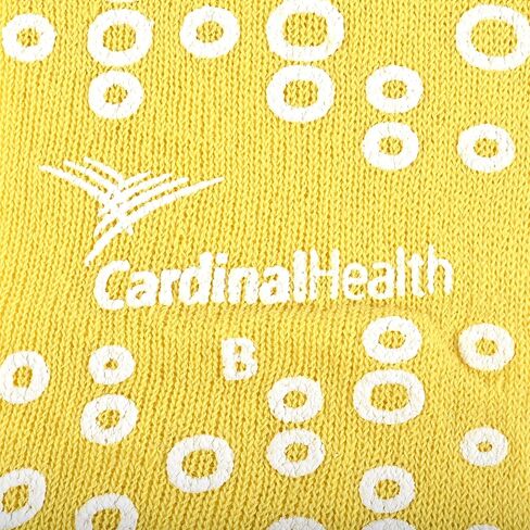 Cardinal Health 68125-YBAR Terry in نعال سلامة المرضى ذو المداس المزدوج، أصفر، لعلاج السمنة، علبة مكونة من 48 زوجًا in Kuwait
