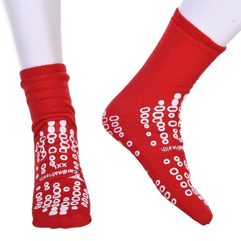 Cardinal Health 68125-R2XL Terry in Double Tread Patient Safety Slippers, Red, 2X-Large, Case of 48 Pairs in Kuwait