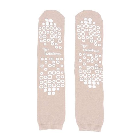 Cardinal Health 68125-T2XL شبشب Terry in Double Tread لسلامة المرضى، أسمر ضارب للصفرة، مقاس 2X-Large in Kuwait