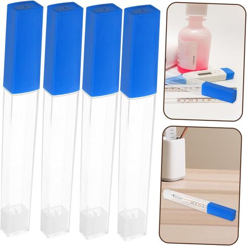 10pcs Thermometer Storage Tube Plastic Holder Case Retail Tubes for Thermometers in Kuwait