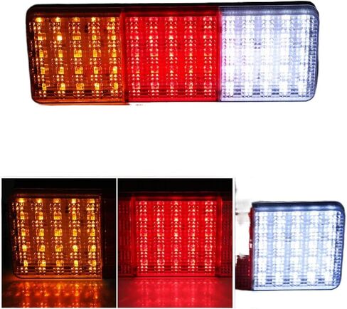 2 X 12V 75-LED Trailer Boat Rear Tail Brake Reverse Taillight Indicator Lamp Waterproof Compatible With Trailer Boat in Kuwait
