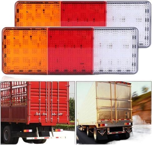 2 X 12V 75-LED Trailer Boat Rear Tail Brake Reverse Taillight Indicator Lamp Waterproof Compatible With Trailer Boat in Kuwait