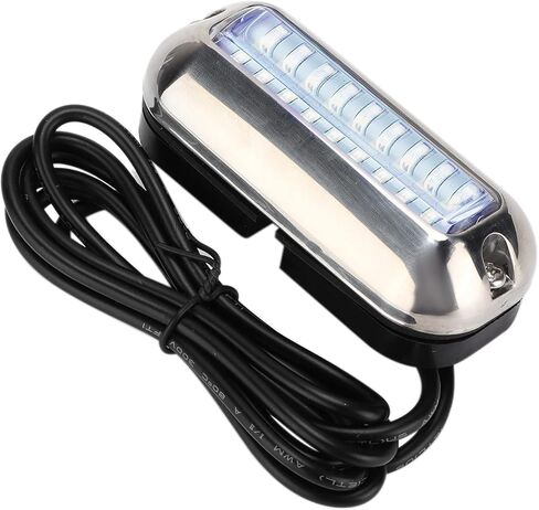 RiToEasysports مصباح تحت الماء من الفولاذ المقاوم للصدأ مصباح رافدة 27 LED 10 إلى 30VDC IP68 74LM 120 درجة شعاع لمقطورة مركبة بحرية RV in Kuwait
