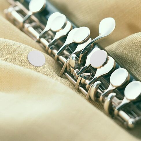 Ciieeo 24 Pcs Sheepskin Bassoon Pads Sound Hole Cushions Adhesive Backing Bassoon Key Pads Repair Kit for Woodwind Instrument Accessories Random Color in Kuwait