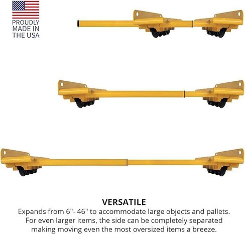 Rhino Cart All Terraain-Mover, Heavy Duty Dolly, 2000 lb Capacity, Expandable 6-46 inches, Made in USA in Kuwait