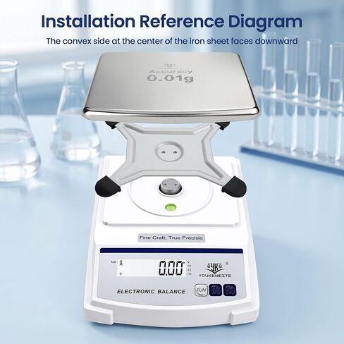 Lab Scale 2000gx0.01g, Digital Gram Weight Scale for Jewelry，Coin & Gold | 0.01g Accuracy Gram Scale, LED Backlit Display, g/oz/ct/ml Conversion, Counting & Tare Function, Laboratory Balance in Kuwait