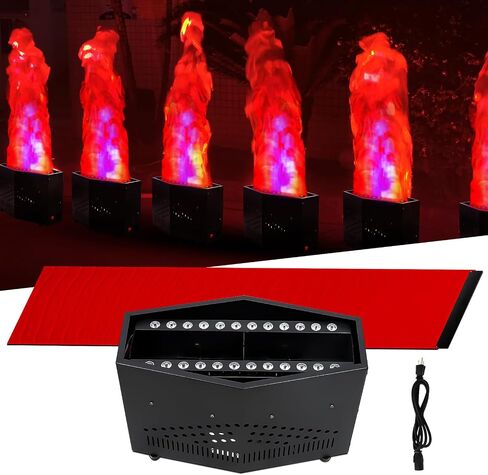 ضوء لهب النار وهمية RGB مع 36 ضوء LED 6 أقدام مصباح لهب صناعي مقلد تأثير الجو للمرحلة الهالوين DJ إضاءة الحفلات ملهى ليلي حفلة إشعال النار عطلة خاصة in Kuwait
