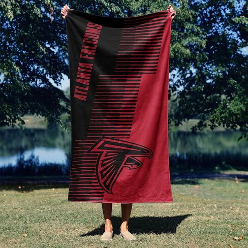 منشفة الشاطئ من Northwest Atlanta Falcons NFL Progression Jacquard مقاس 36 × 72 بوصة in Kuwait